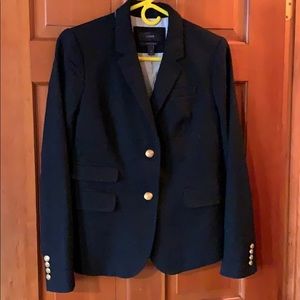 J Crew Black Wool Blazer